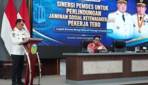 Wabup Tebo Dorong Seluruh Kelembagaan Desa Terlindungi BPJS Ketenagakerjaan