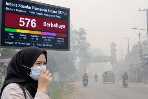 ISPU Tebo Tembus 576, Masuk Kategori Berbahaya, Warga Keluhkan Kabut Asap